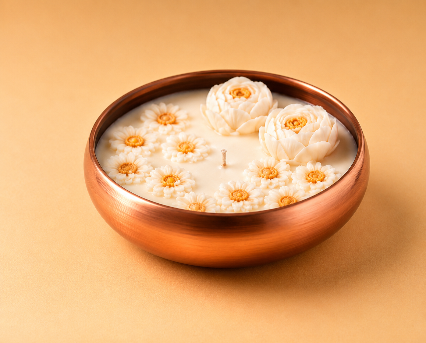 CD72- Floral Bowl Scented Candle