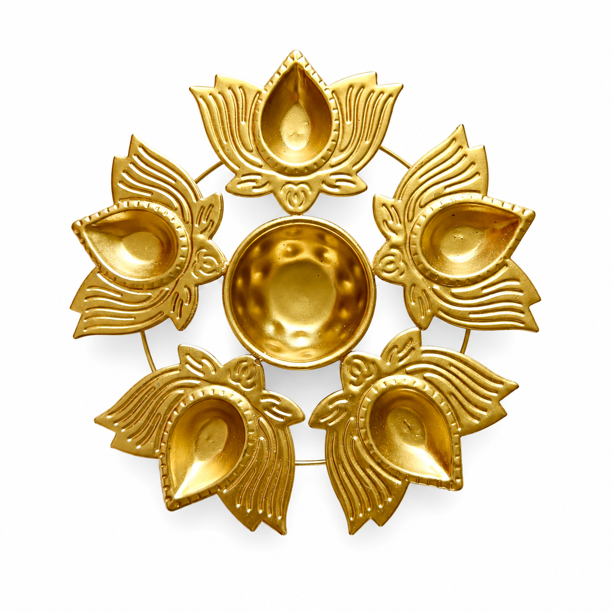 CD583-  Lotus Shape Urli TLight Diya