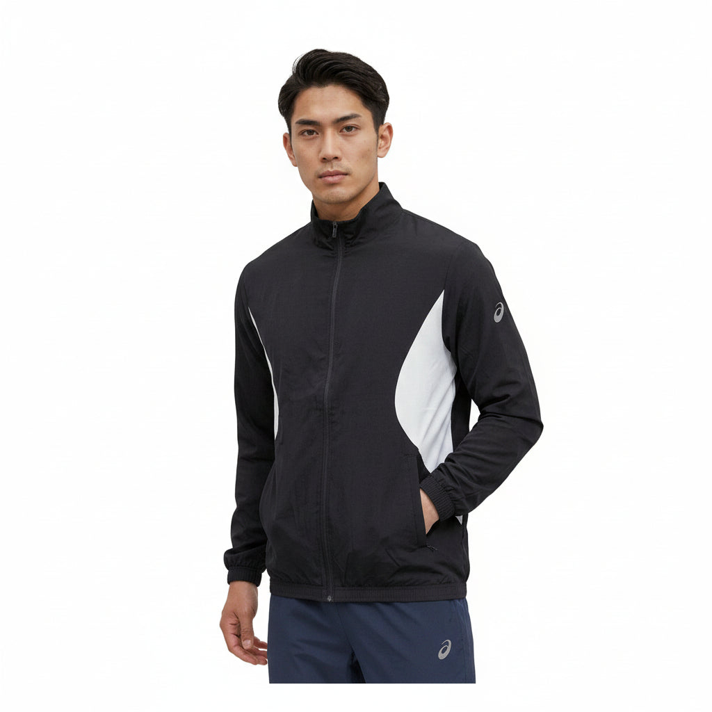ASICS Color Block Track Jacket - Performance Black / Brilliant White