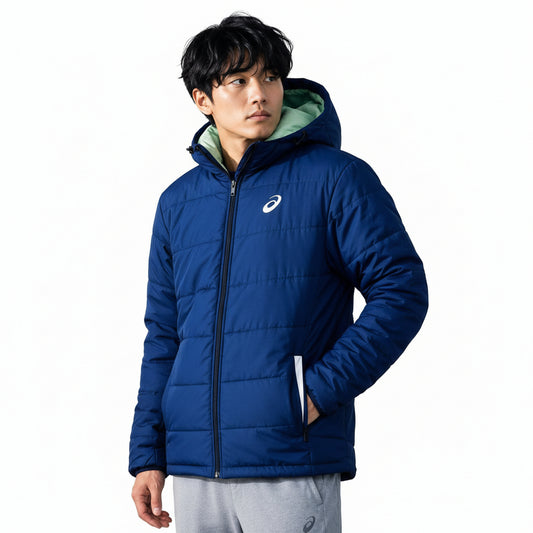 ASICS Puffer Detachable Hood Jacket 2 - Blue