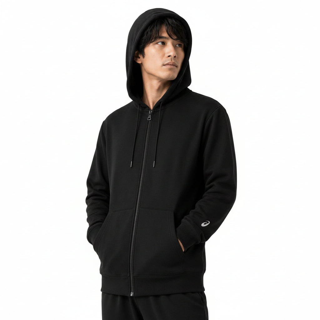 ASICS Zipper Hoodie Sweatshirt - Performance Black