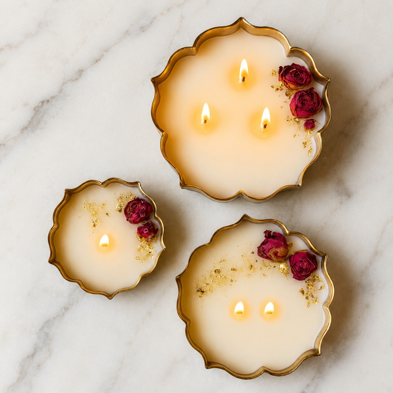 CD56- Rose Lotus Glow Candle
