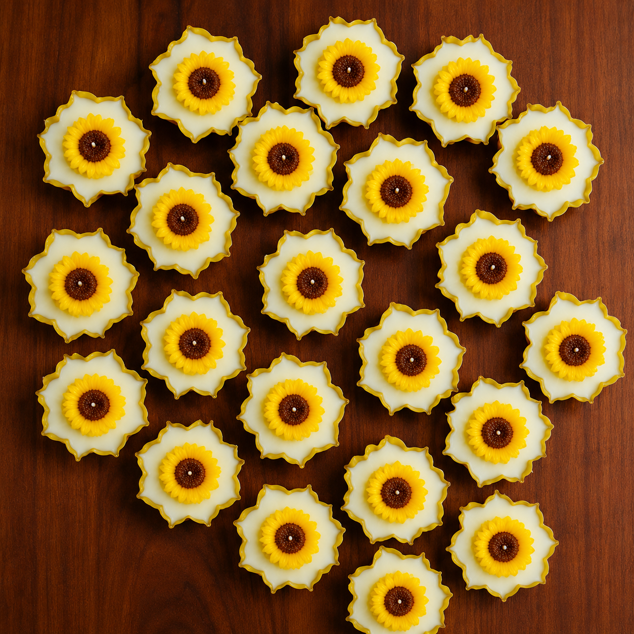 CD54- Sunflower Lotus Candle