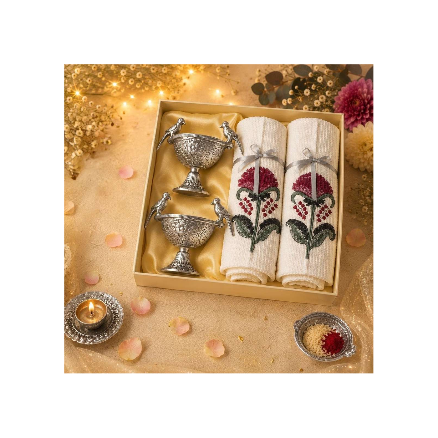 Kashida corporate Diwali gift hamper by Bitter Berries