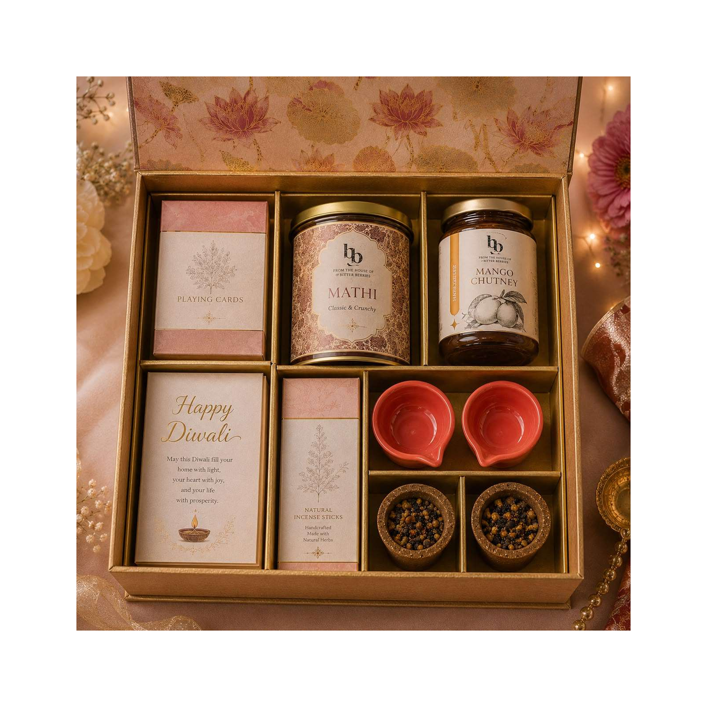 Rasa corporate Diwali gift hamper by Bitter Berries