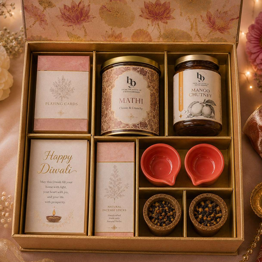 Rasa corporate Diwali gift hamper by Bitter Berries