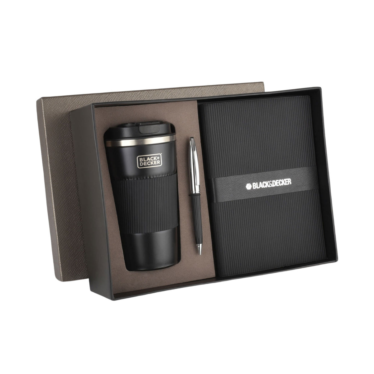 IN-1 Black & Decker Gift Set | Notebook | Pen | Flask