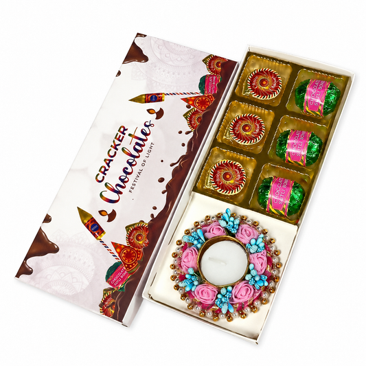 BSE209- Cracker Chocolate Box With Candle