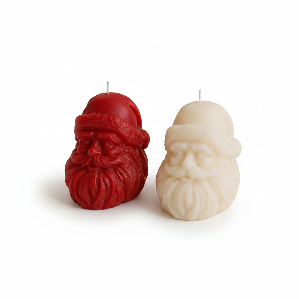Santa Face Candle