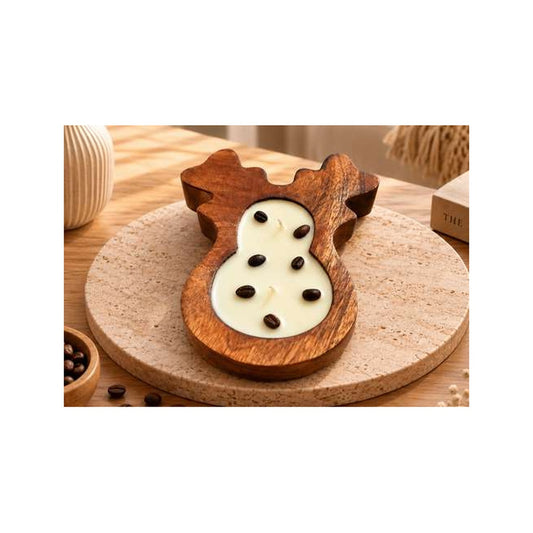 Christmas Tree Wooden Candle