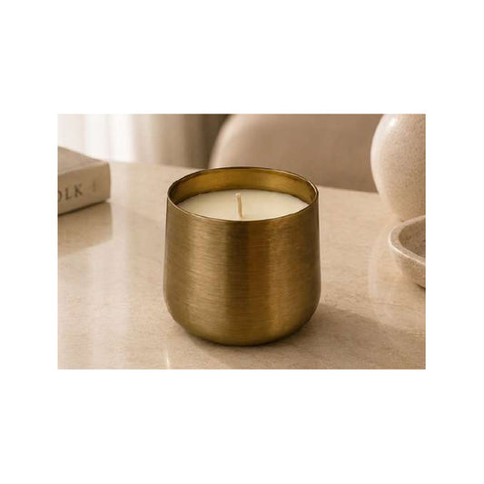 Classic Round Metal Candle