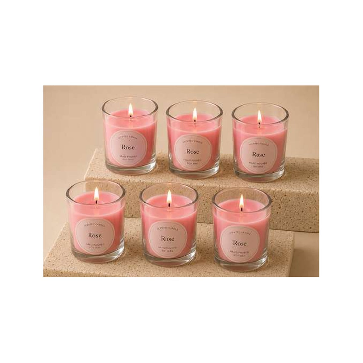 Clear Votive Candles Set of 6