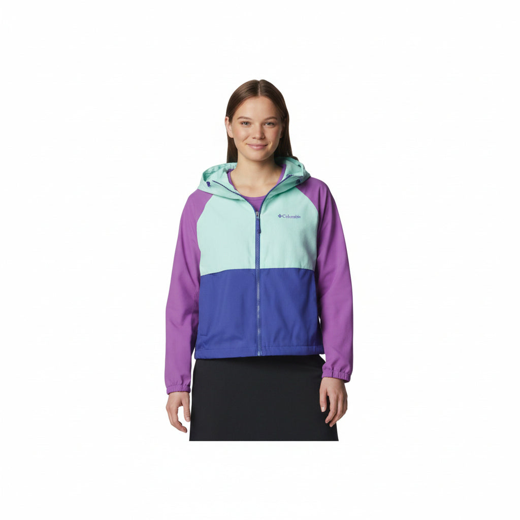 Columbia Spire Valley Windbreaker - Clematis Blue/Spray/Razzle