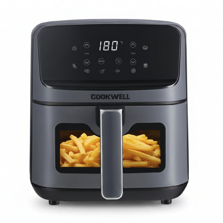ED342 - Cookwell - Air Fryer with See Through Window - Black