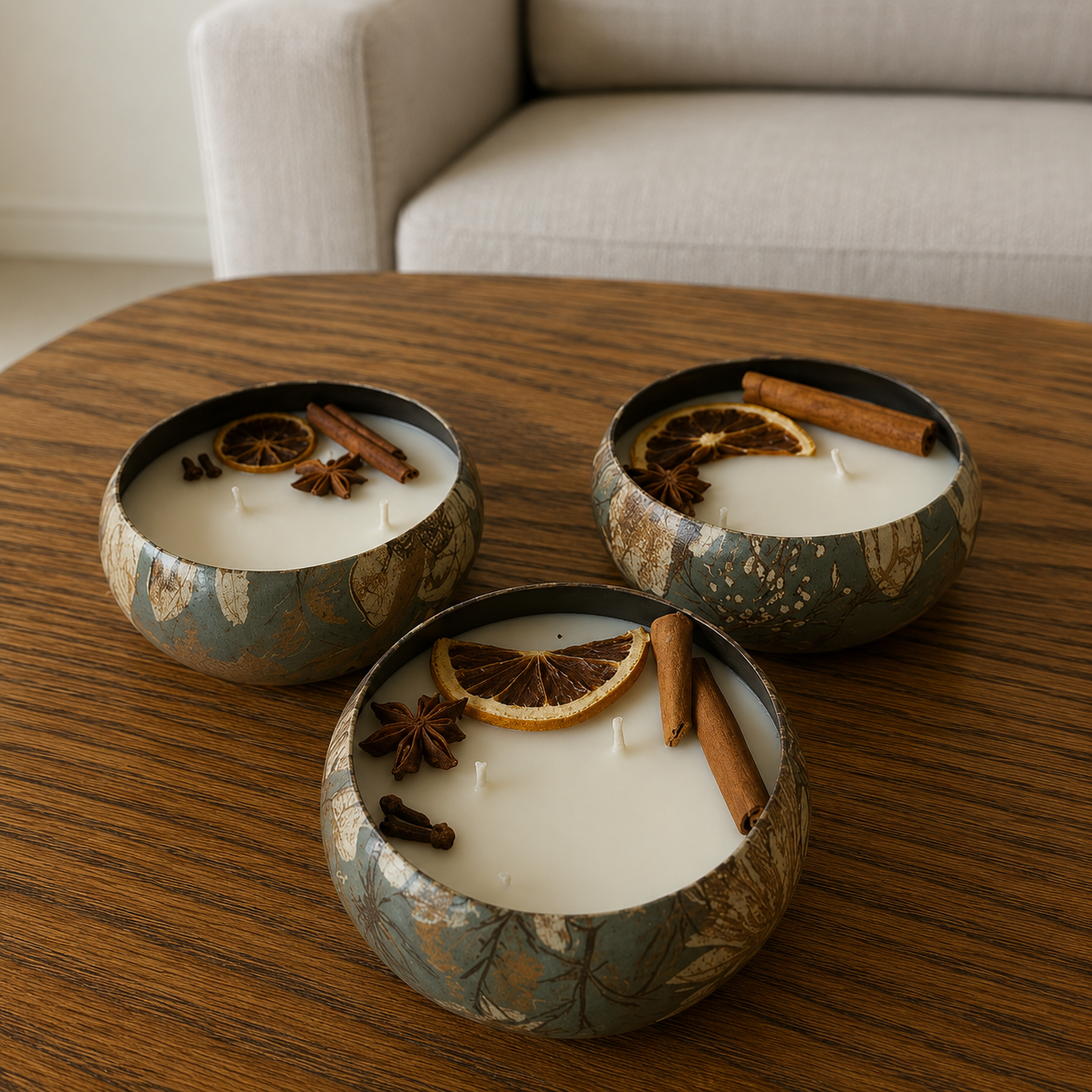 CD58- Amber Spicewood Scented Candle