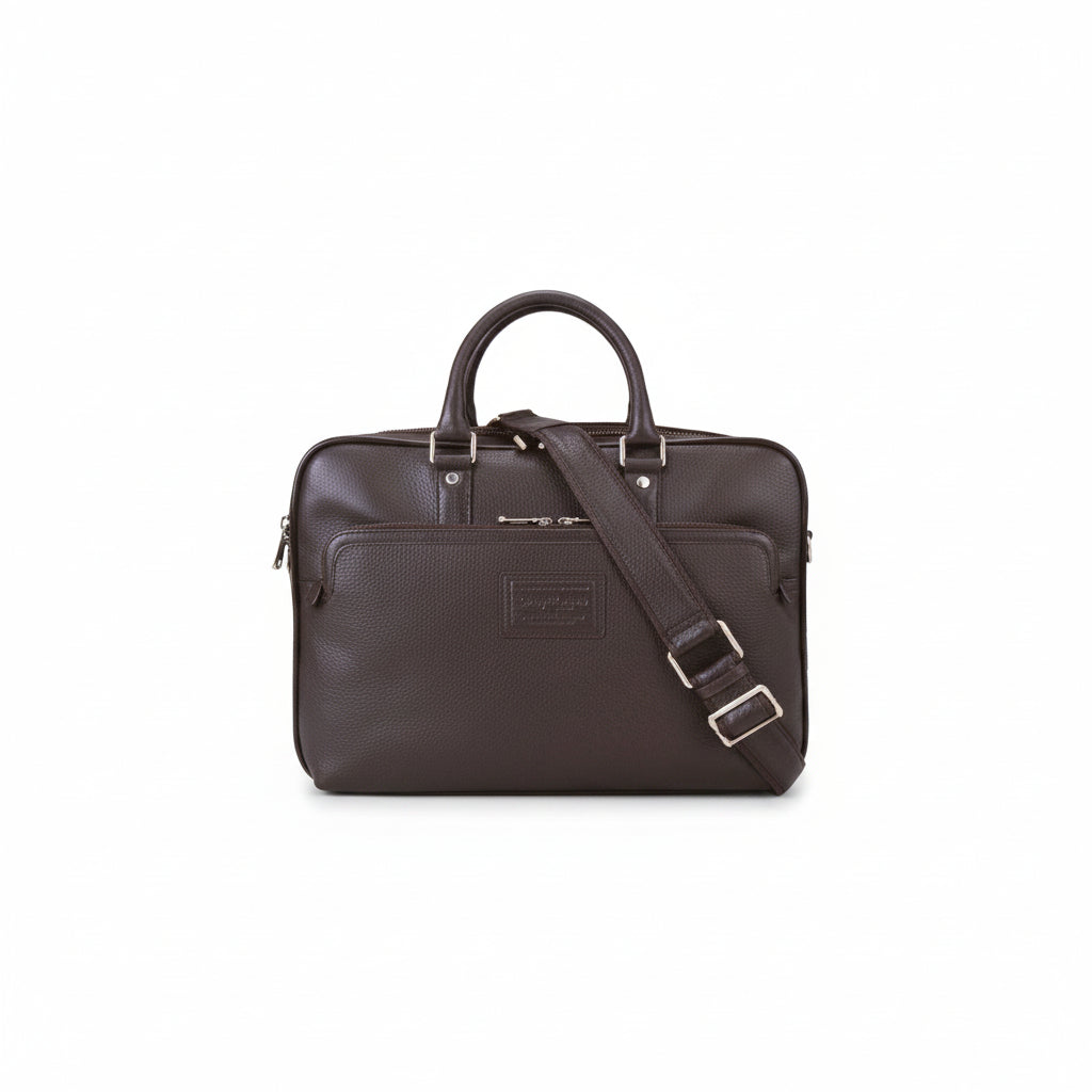Da Milano COMPUTER BAG - CHOCOLATE