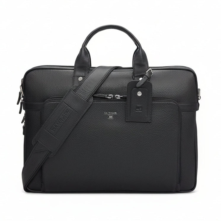 Da Milano COMPUTER BAG - BLACK