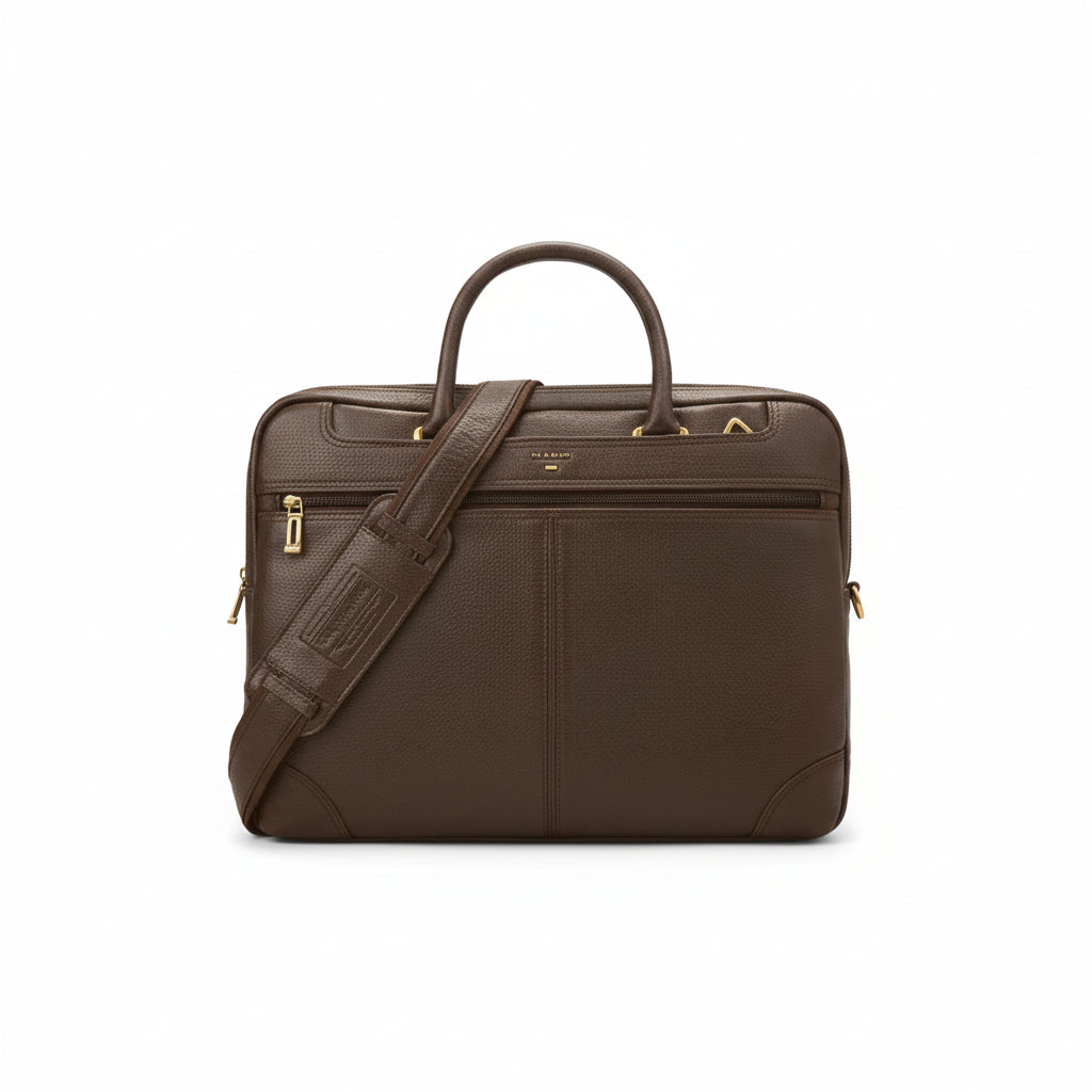 Da Milano COMPUTER BAG - CHOCOLATE