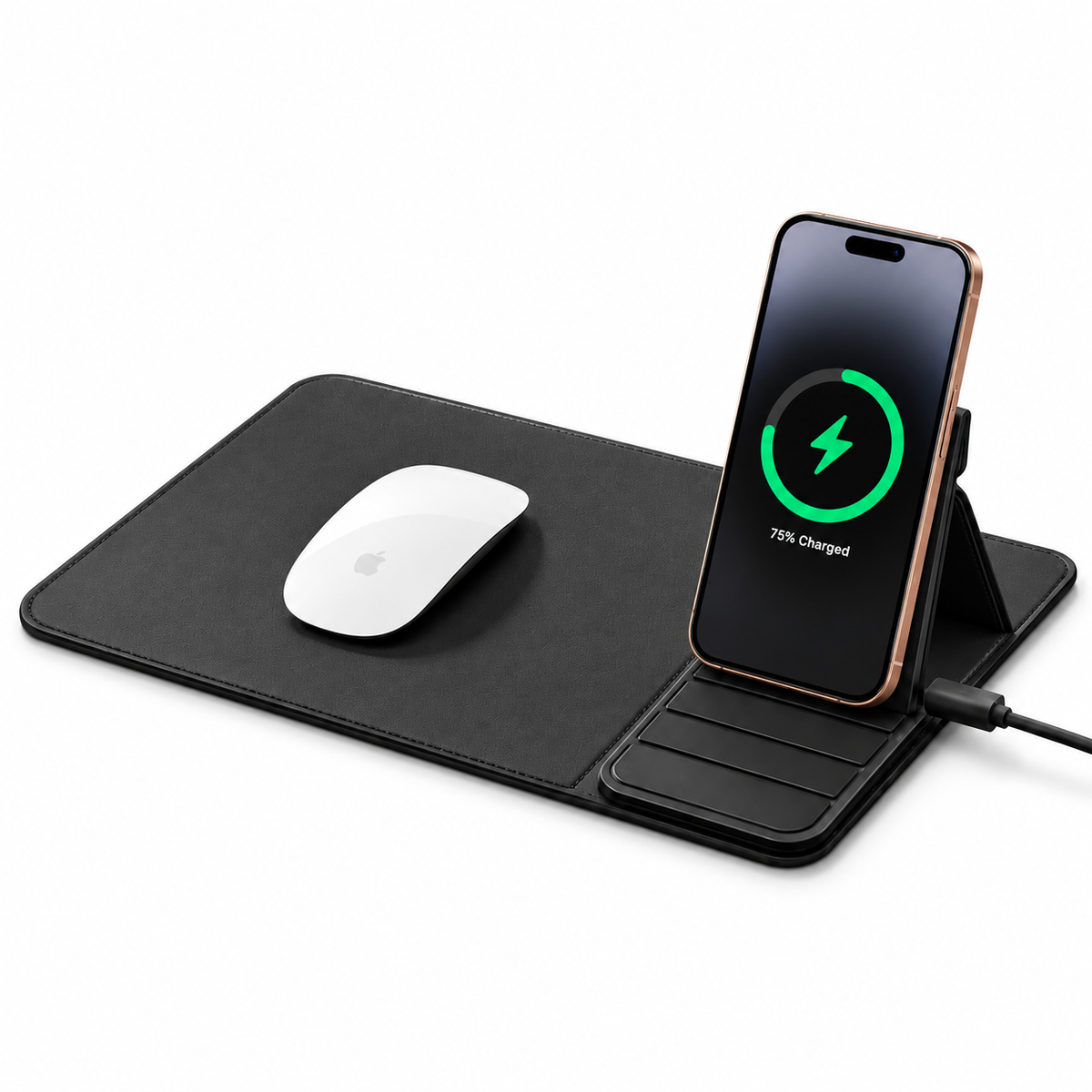 ED393- 2 in 1 Wireless Charging Mouse Pad
