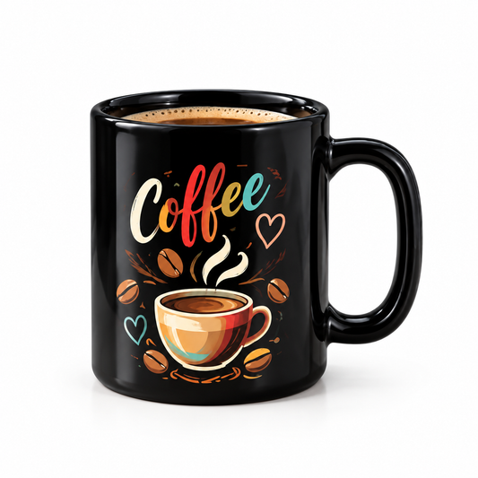 BSDW153- Cera Black Ceramic Mug