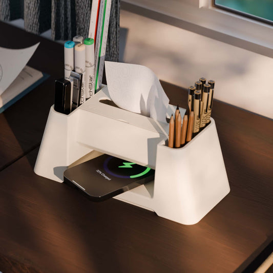 Quuincy Versa Charge wireless charging desk organiser