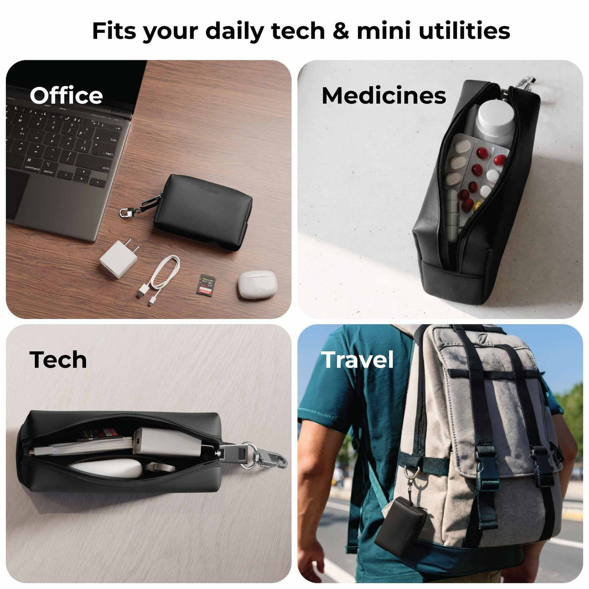 Quuincy Mini Travel Organiser Pouch for corporate gifting