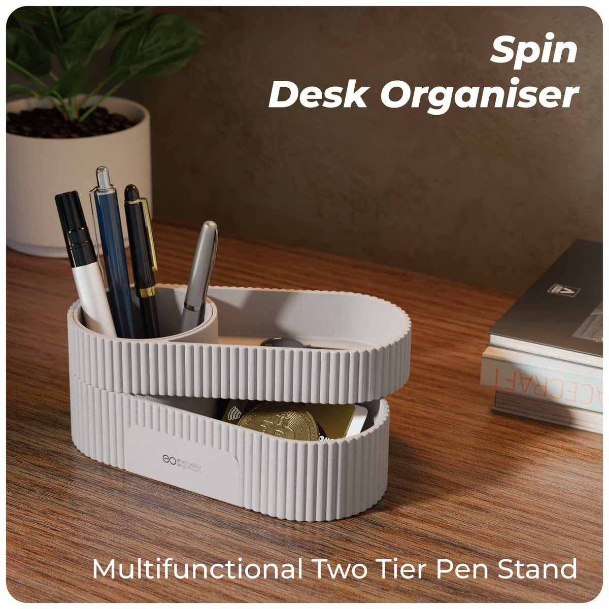 Quuincy Spin Rotating Desk Organiser