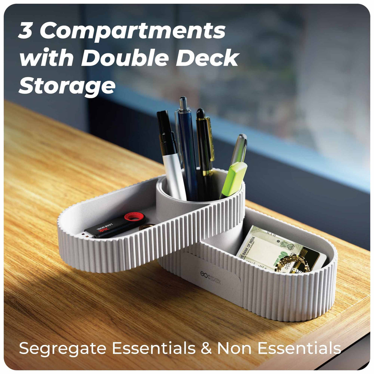 Quuincy Spin Rotating Desk Organiser