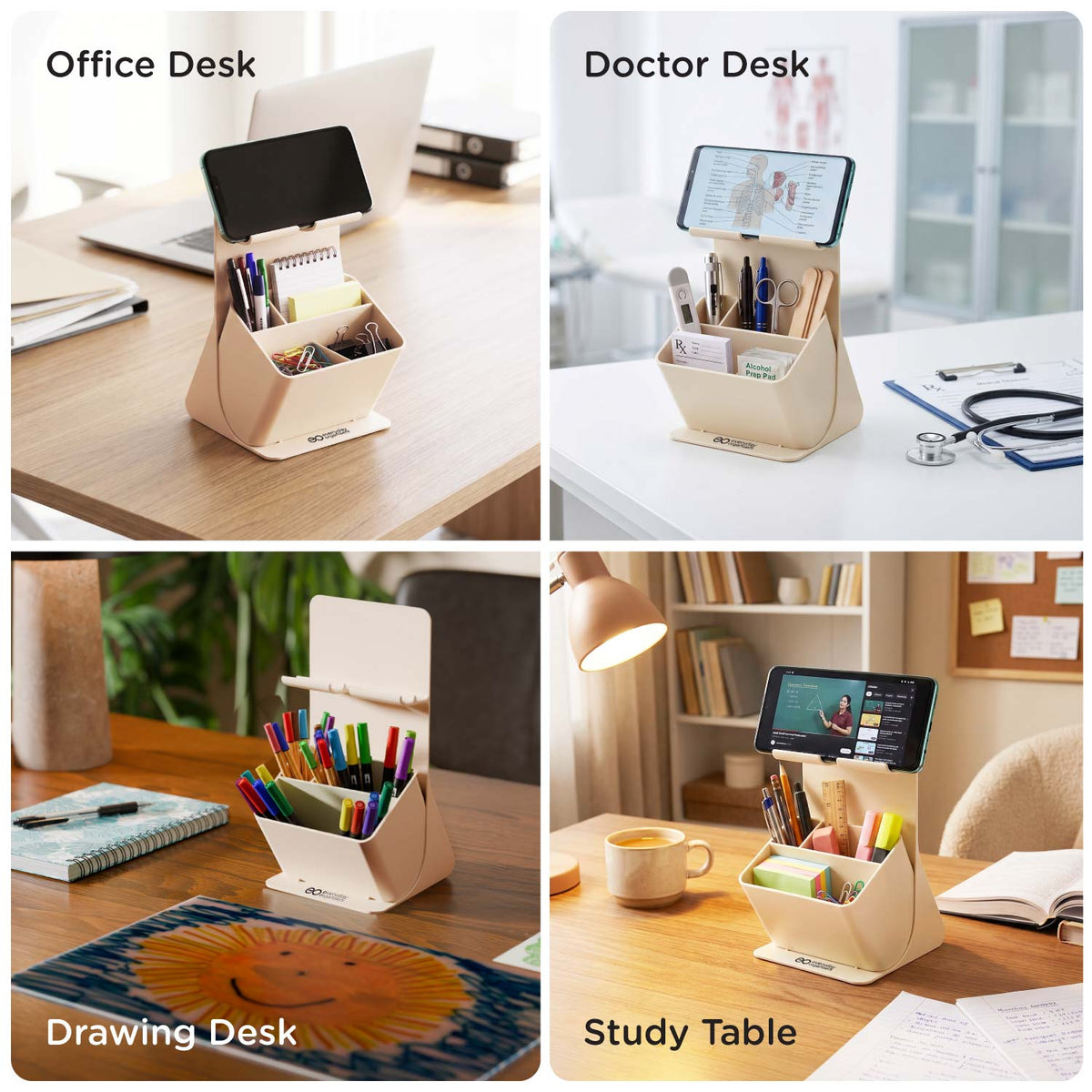 Quuincy Apex Phone Stand with Organiser
