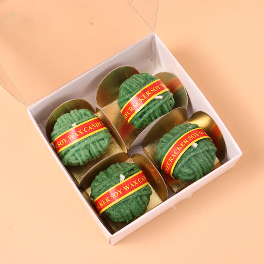 CD698- Cracker Chocolate Candle Set of 4