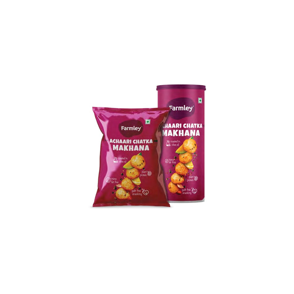 BSE370 - Farmley - Roasted Makhana - Achaari / Jar / 77 g