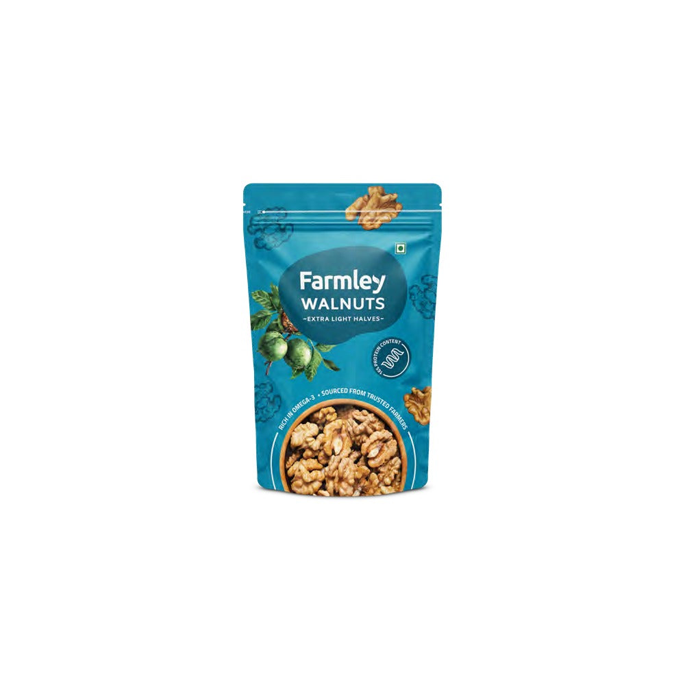 BSE379 - Farmley - Dried Fruits, Pistachios & Walnuts - Extra Light Halves Walnuts / 200 g