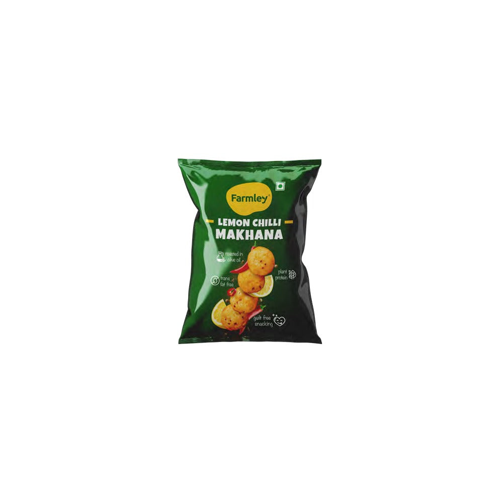 BSE370 - Farmley - Roasted Makhana - Lemon Chilli / Jar / 77 g