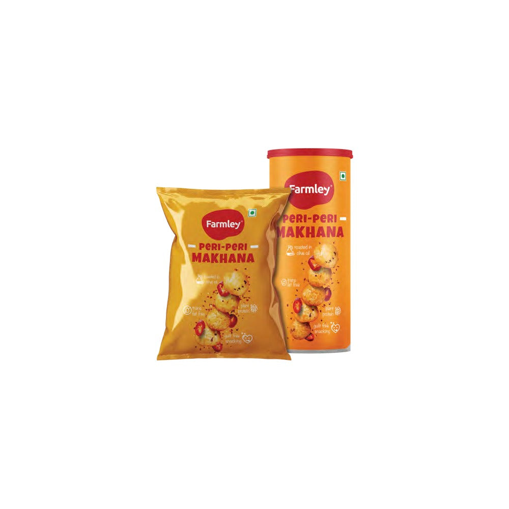 BSE370 - Farmley - Roasted Makhana - Peri Peri / Jar / 77 g