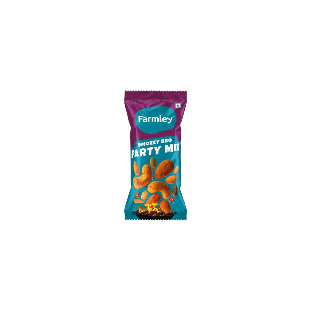 BSE371 - Farmley - Dry Fruit Mixes - Smokey BBQ Party Mix / Mini Pack / 28 g