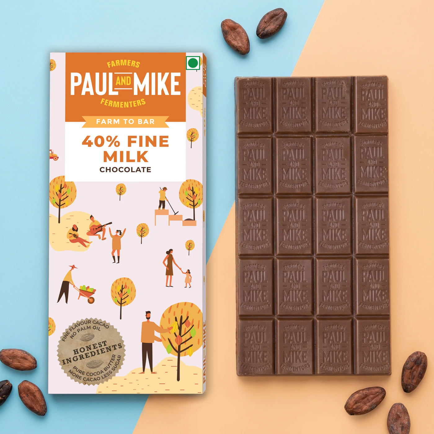 Paul and Mike 40% Fine Milk Chocolate