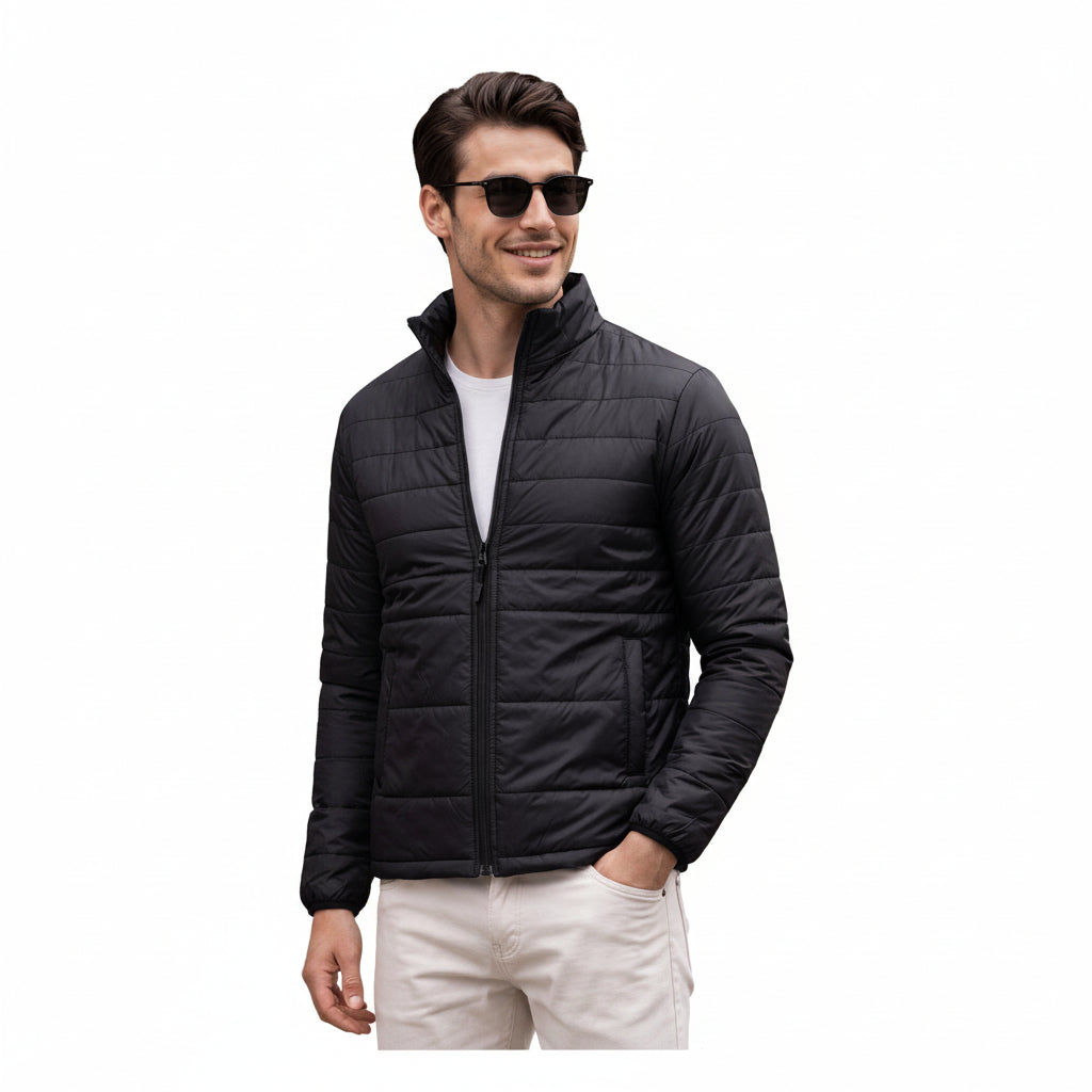Giordano Classy Puffer Full Sleeve - Black