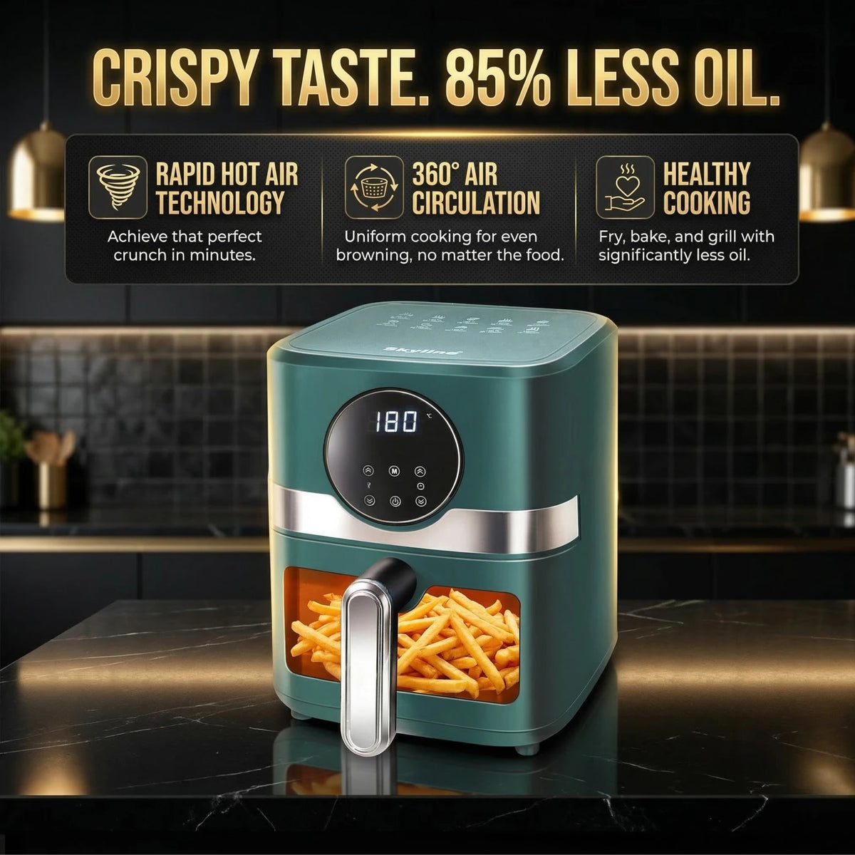 ED314- Skyline VTL-5113 G Digital Air Fryer