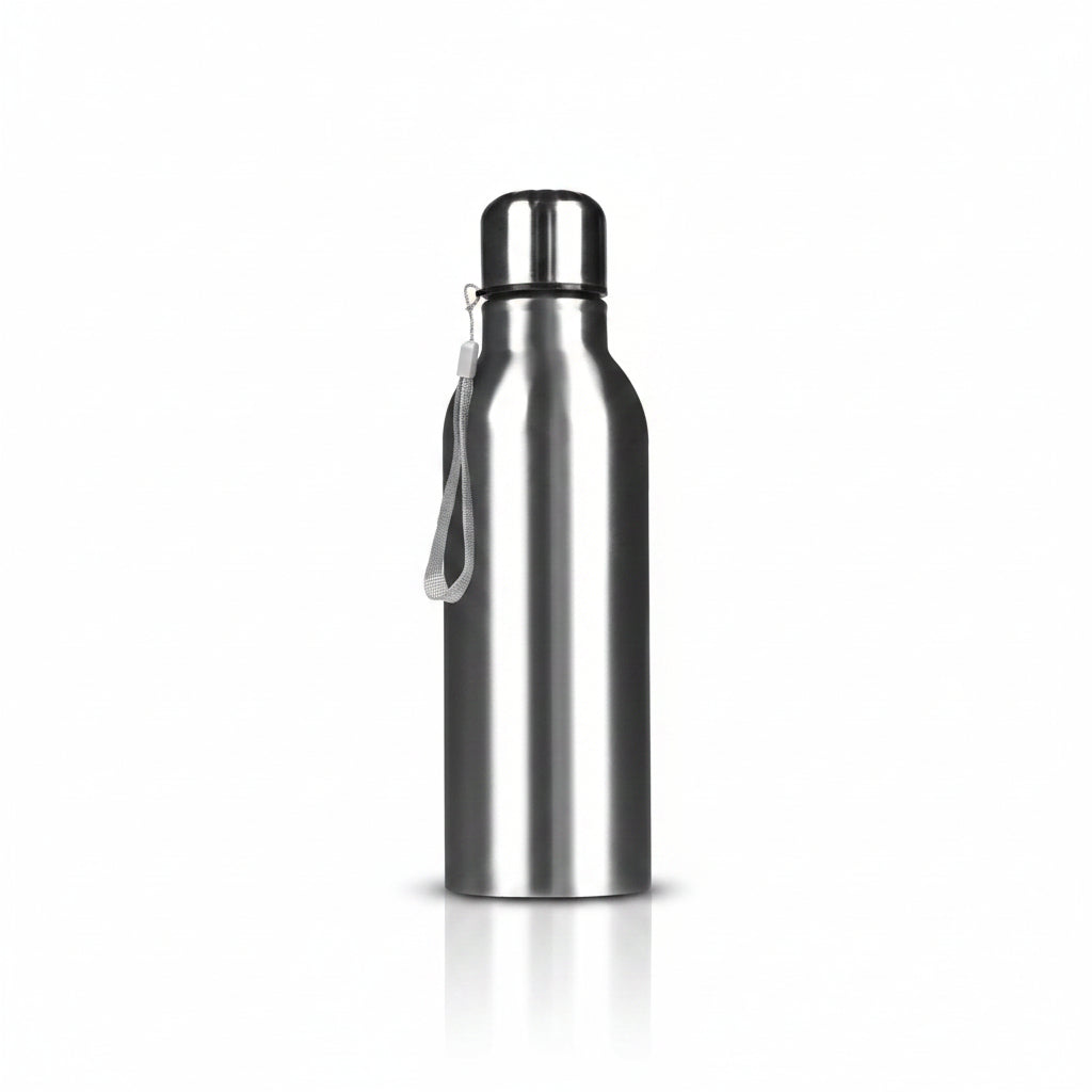 BSDW127- Aqua Mini Single Wall Steel Bottle with Carry strap