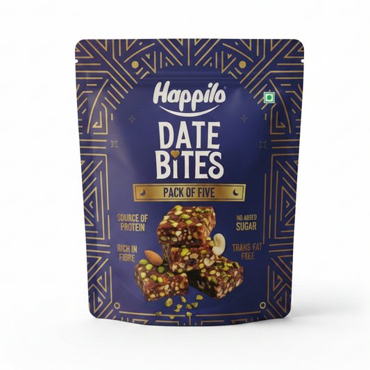 BSE415 - Happilo - Date Bites Pack of 5 - 100 g