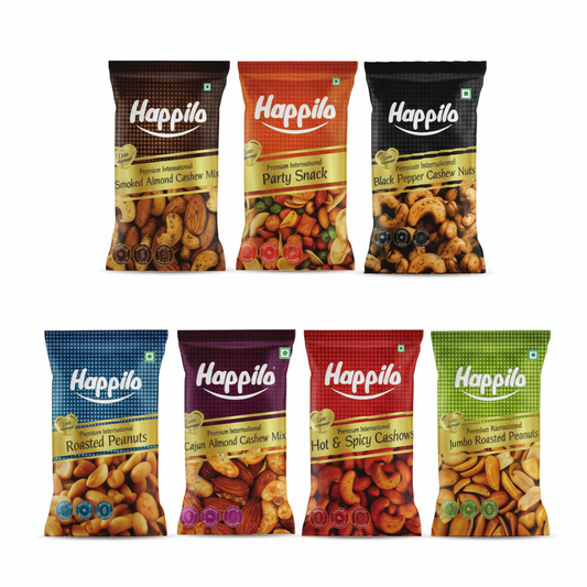 BSE409 - Happilo - Slim Pouch Party Mix - Salted Roasted Peanuts / 25 g