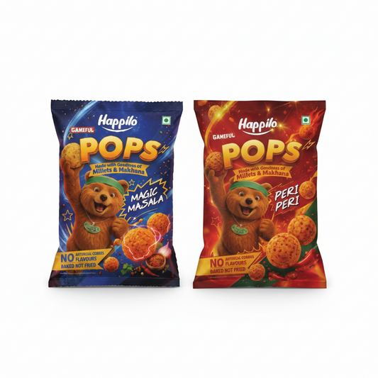 BSE411 - Happilo - Slim Pouch Pops - Pops Peri Peri / 22 g