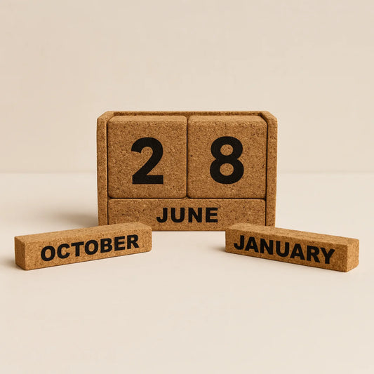 ECO26- Cork Block Calendar
