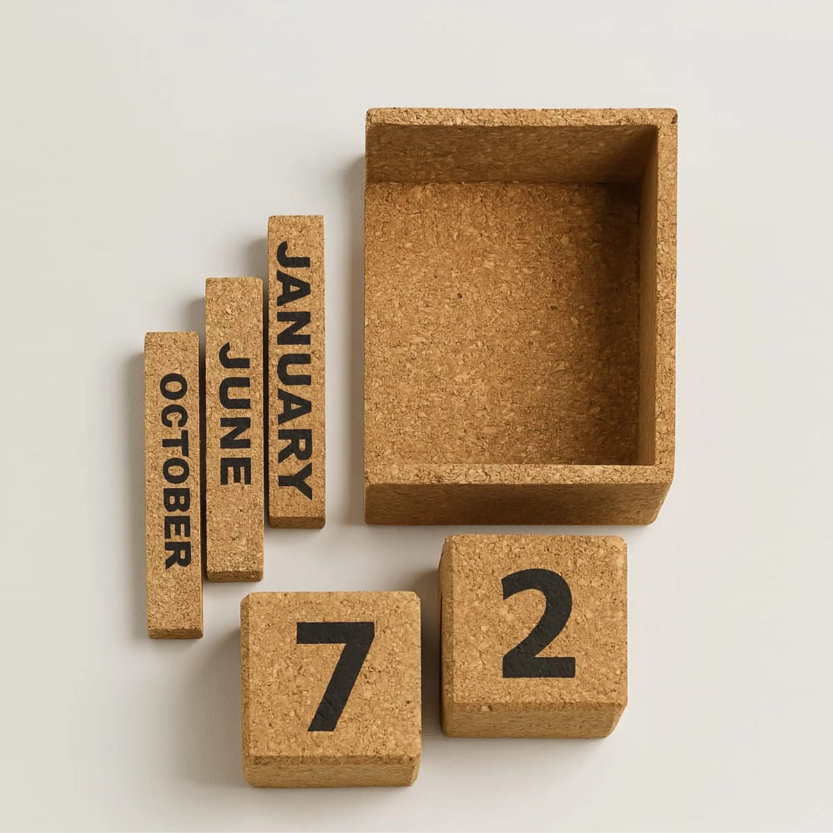 ECO26- Cork Block Calendar