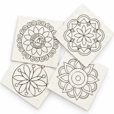 ECO16- Plantable Rangoli Colouring Cards