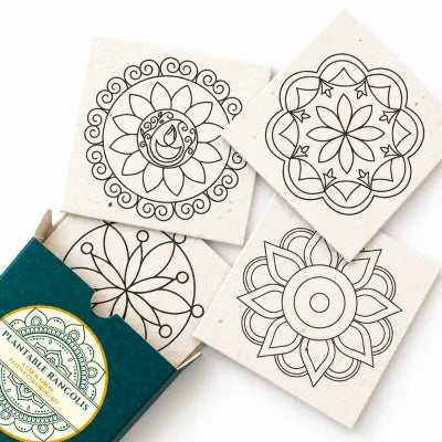 ECO16- Plantable Rangoli Colouring Cards