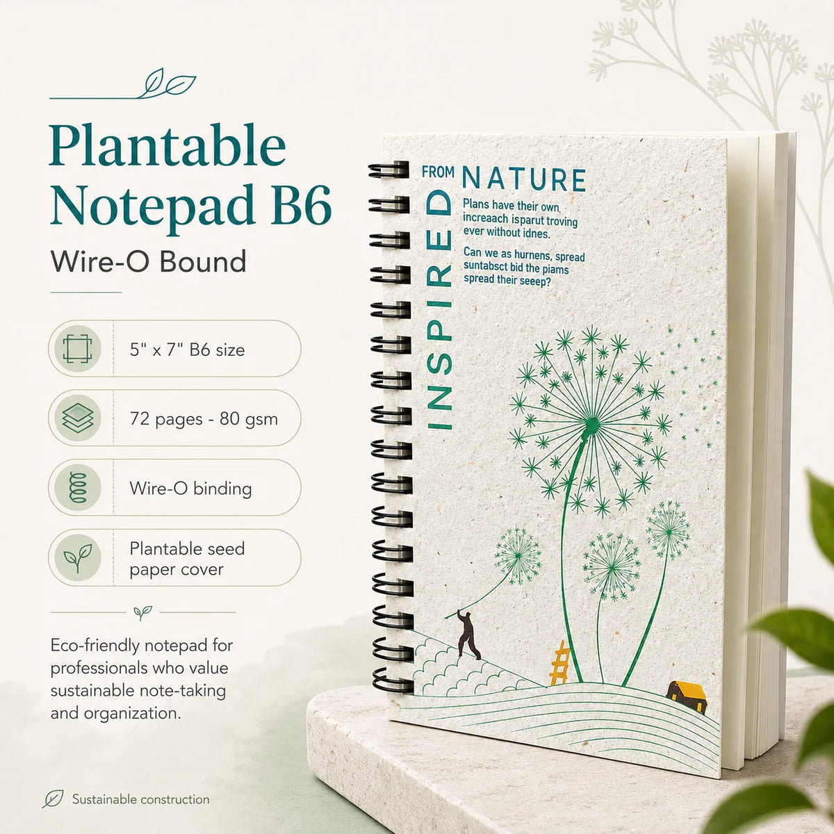 ECO11- BioQ Plantable Notepad