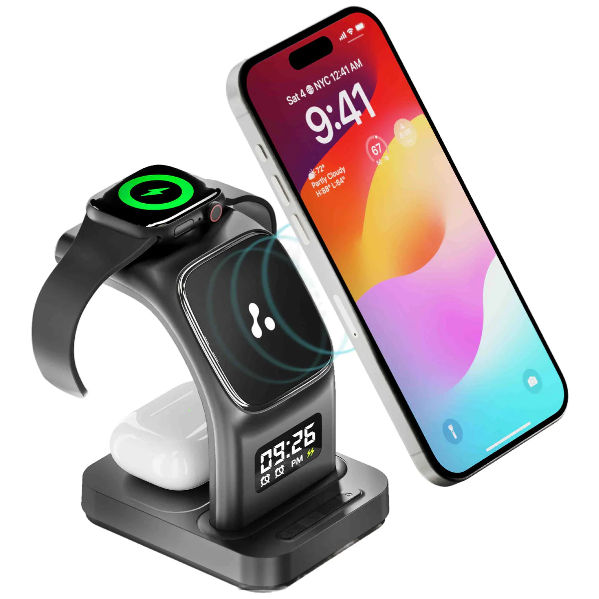 ED141- Ambrane Aerosync Trio Wireless Charger