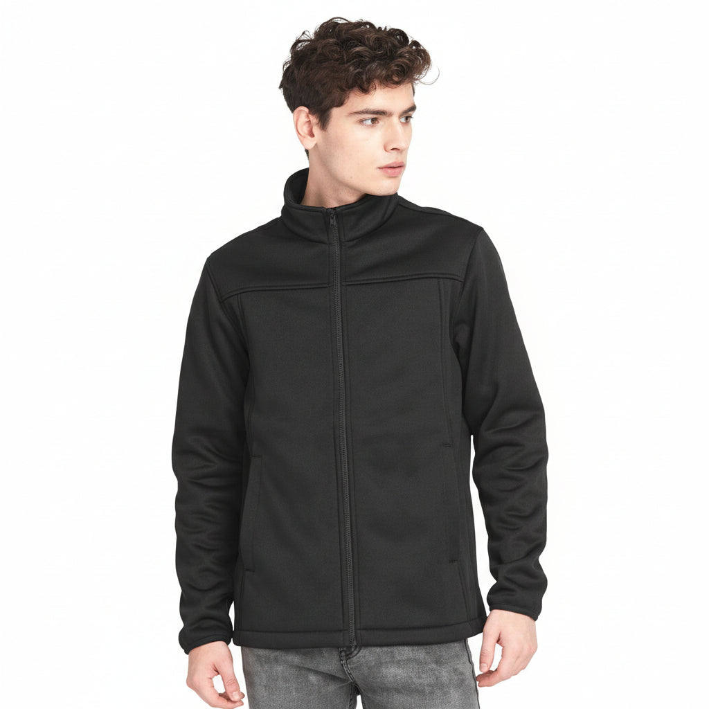 Jack & Jones Bonded Fleece Jacket - Black