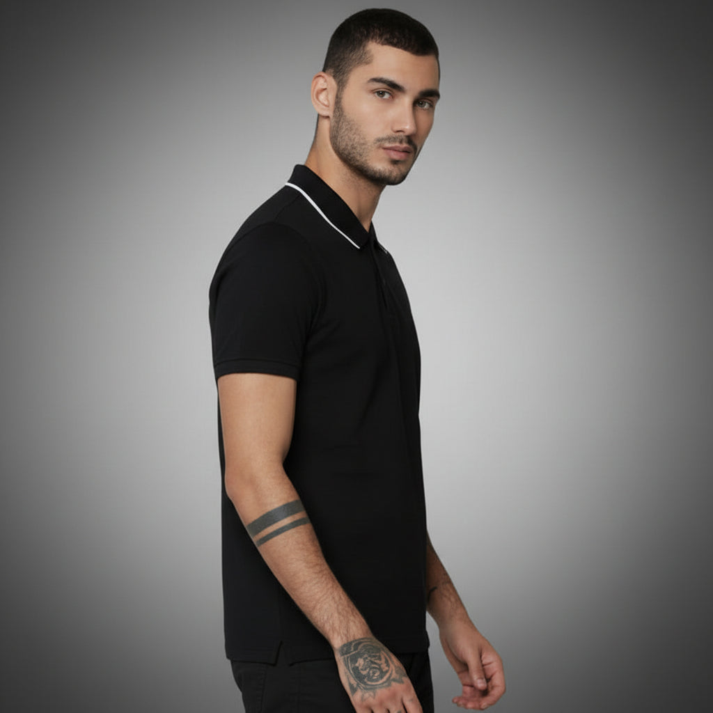 Jack & Jones Coolmax Polo - Black